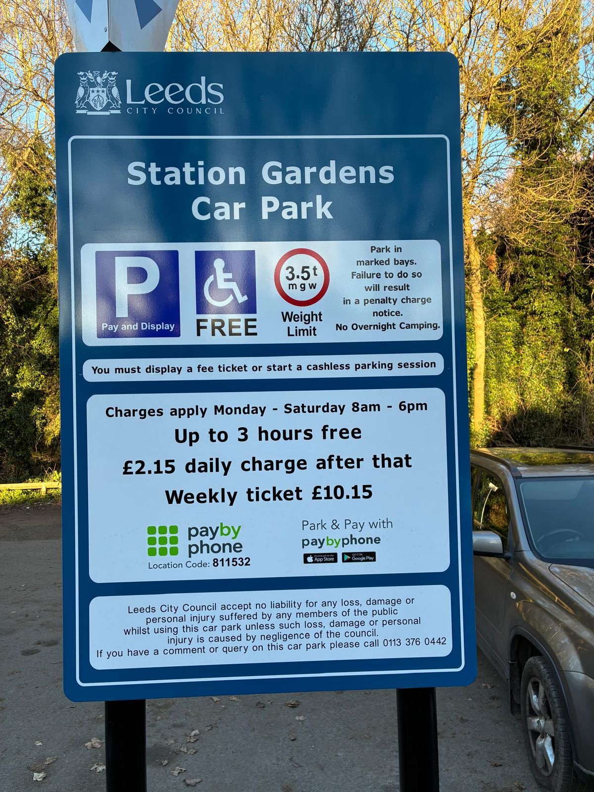 Parking Notice